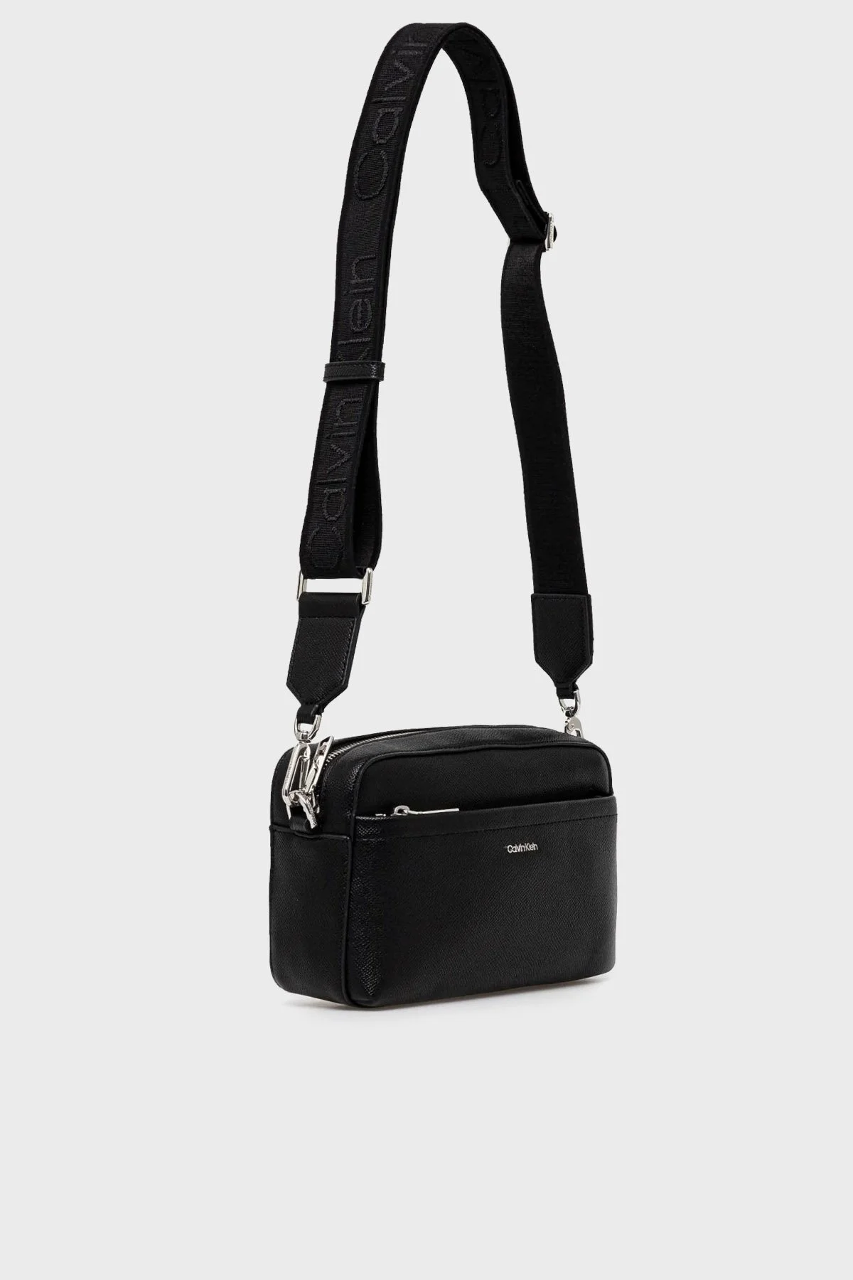 Calvin Klein Logolu Çıkarılabilir Çift Askılı K60K612802BEH Bayan Çanta K60K612802 BEH SİYAH - 8