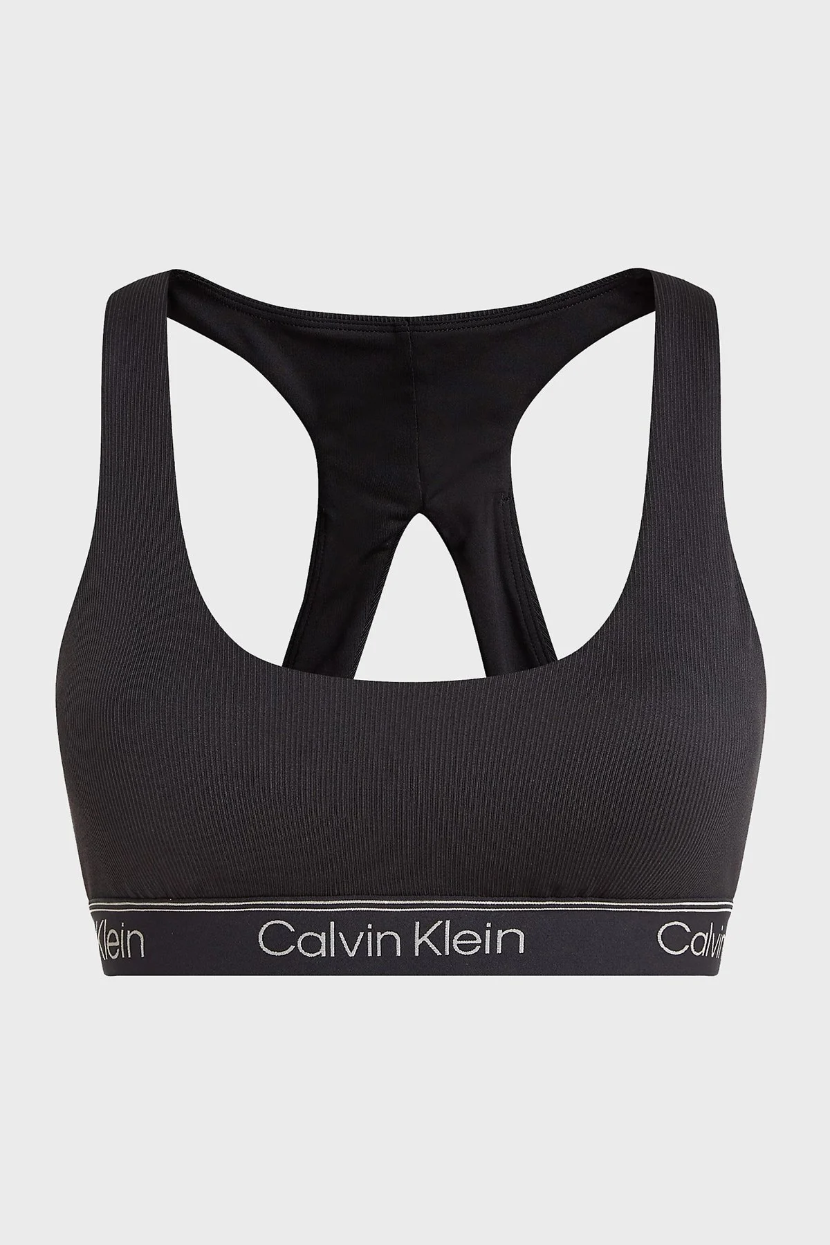 Calvin Klein Logolu Çıkarılabilir Dolgulu Nem Emici Spor Bayan Sütyen 00GWS3K122 BAE SİYAH - 7