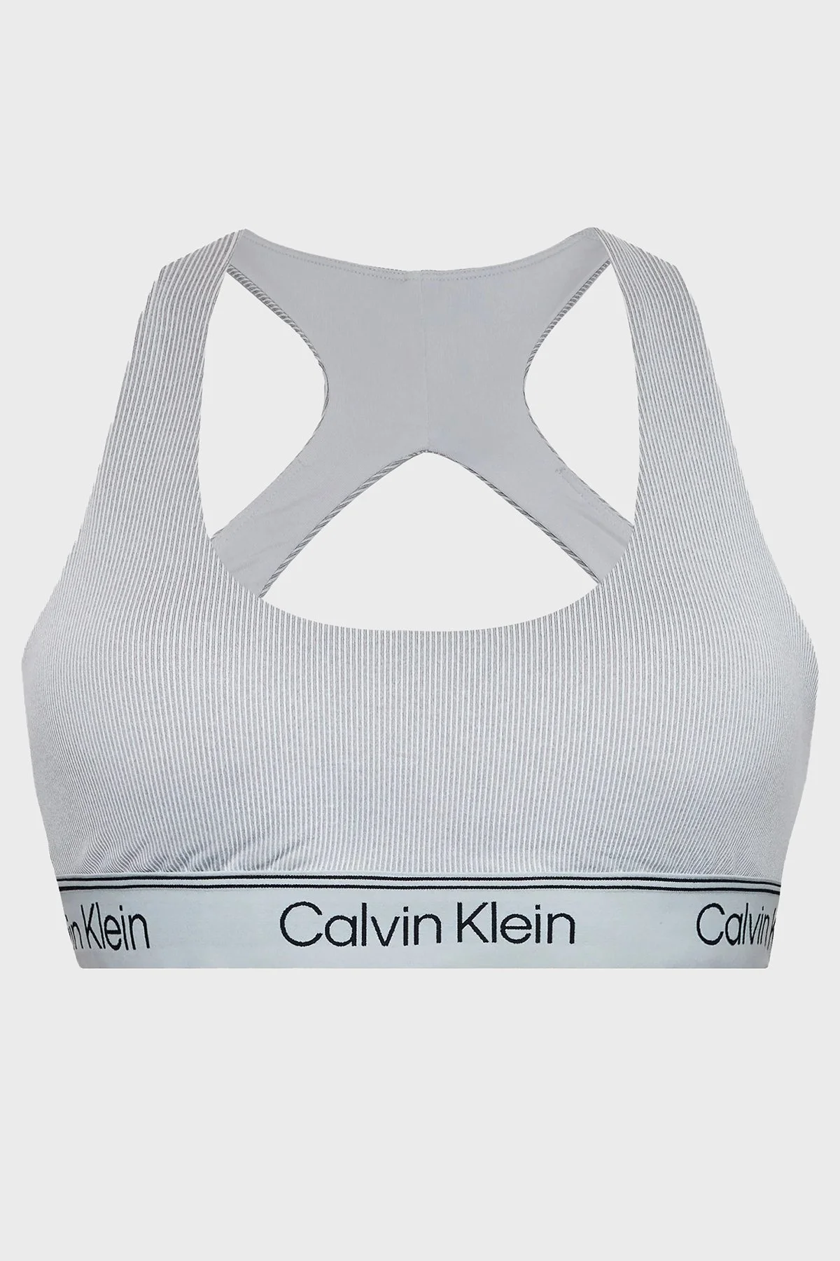 Calvin Klein Logolu Çıkarılabilir Dolgulu Nem Emici Streç Spor 00GWS3K122P7X Bayan Sütyen 00GWS3K122 P7X GRİ - 3