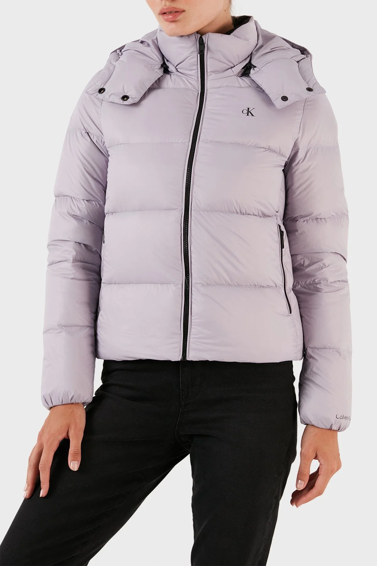 Calvin Klein Su İtici Regular Fit Kuş Tüyü Şişme J20J221646PC1 Bayan Mont J20J221646 PC1 MOR - 1