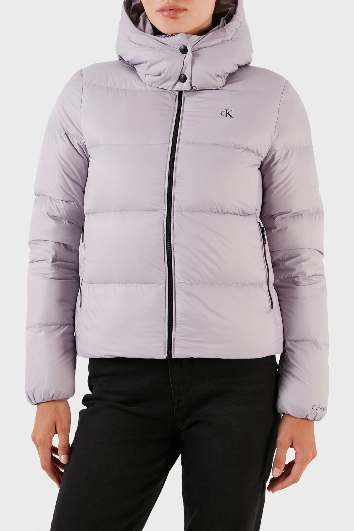 Calvin Klein Su İtici Regular Fit Kuş Tüyü Şişme J20J221646PC1 Bayan Mont J20J221646 PC1 MOR - 4