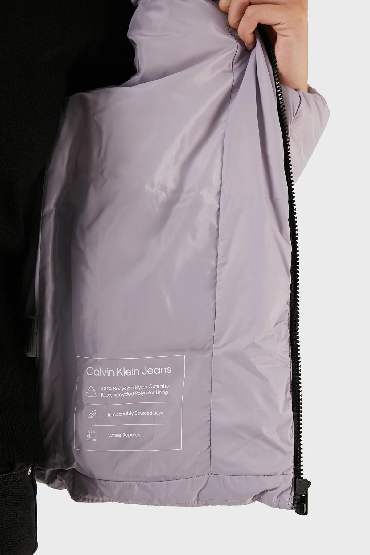 Calvin Klein Su İtici Regular Fit Kuş Tüyü Şişme J20J221646PC1 Bayan Mont J20J221646 PC1 MOR - 6