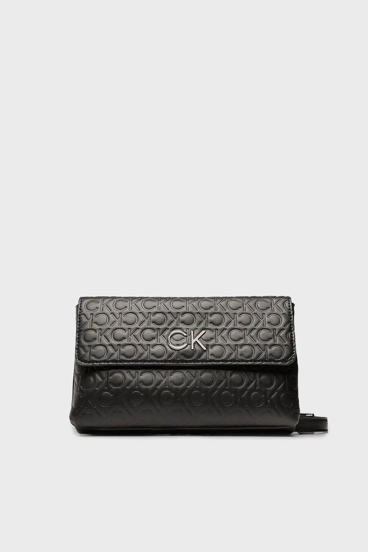 Calvin Klein Logolu Çıkarılabilir Omuz Askılı Bayan Çanta K60K610206 BAX SİYAH - 1