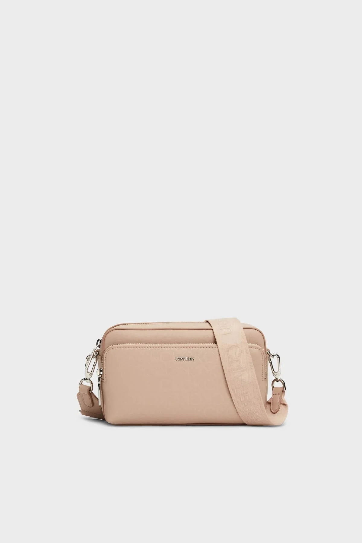 Calvin Klein Logolu Çıkarılabilir Omuz Askılı K60K611926PE1 Bayan Çanta K60K611926 PE1 BEJ - 1
