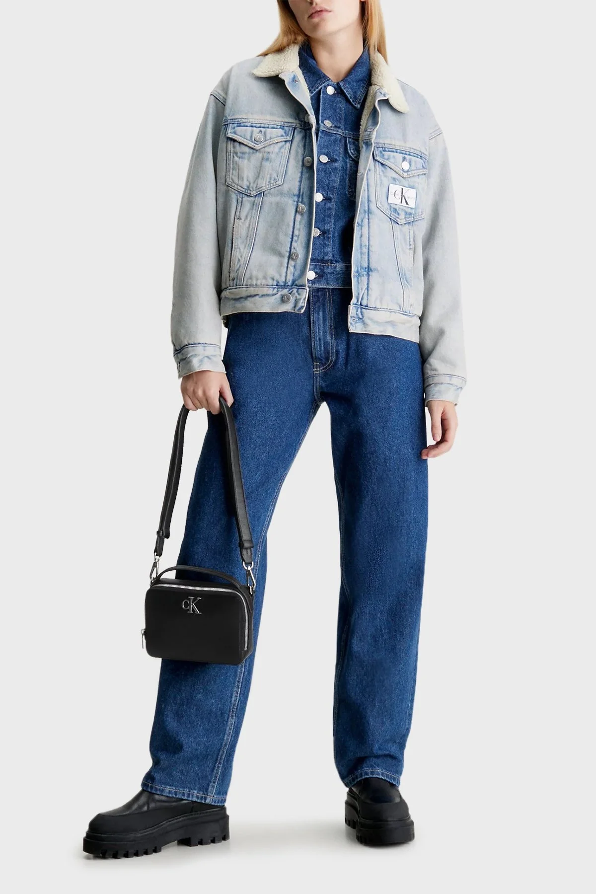 Calvin Klein Logolu Çıkarılabilir Uzatma Askılı K60K611222BDS Bayan Çanta K60K611222 BDS SİYAH - 2