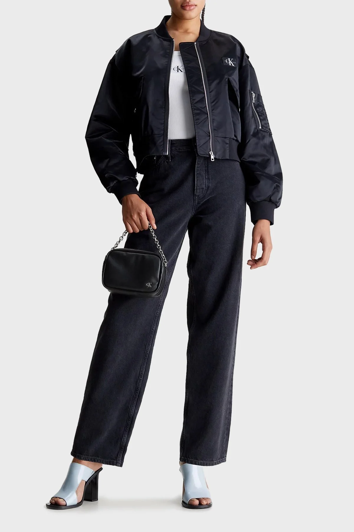 Calvin Klein Logolu Çıkarılabilir Uzatma Askılı K60K611949BEH Bayan Çanta K60K611949 BEH SİYAH - 2