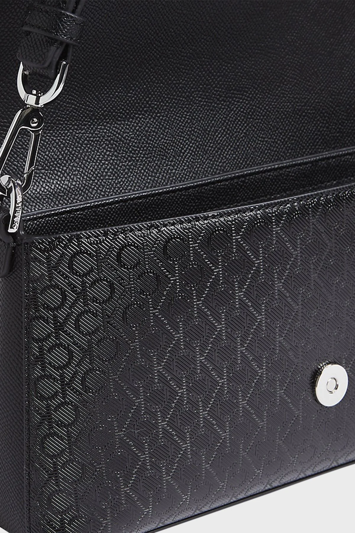 Calvin Klein Logolu Çıkarılabilir ve Ayarlanabilir Askılı LV04F3101GUB1 Bayan Çanta LV04F3101G UB1 SİYAH - 3