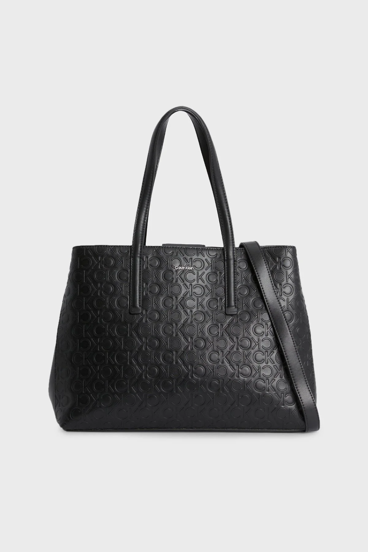 Calvin Klein Logolu Çıkarılabilir ve Ayarlanabilir Omuz Askılı K60K611276BAX Bayan Çanta K60K611276 BAX SİYAH - 1