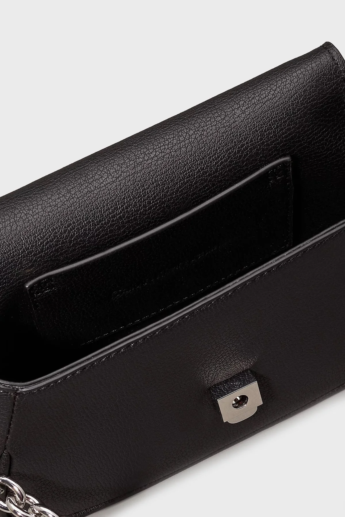 Calvin Klein Logolu Çıkarılabilir Zincir Askılı K60K613049BEH Bayan Çanta K60K613049 BEH SİYAH - 5