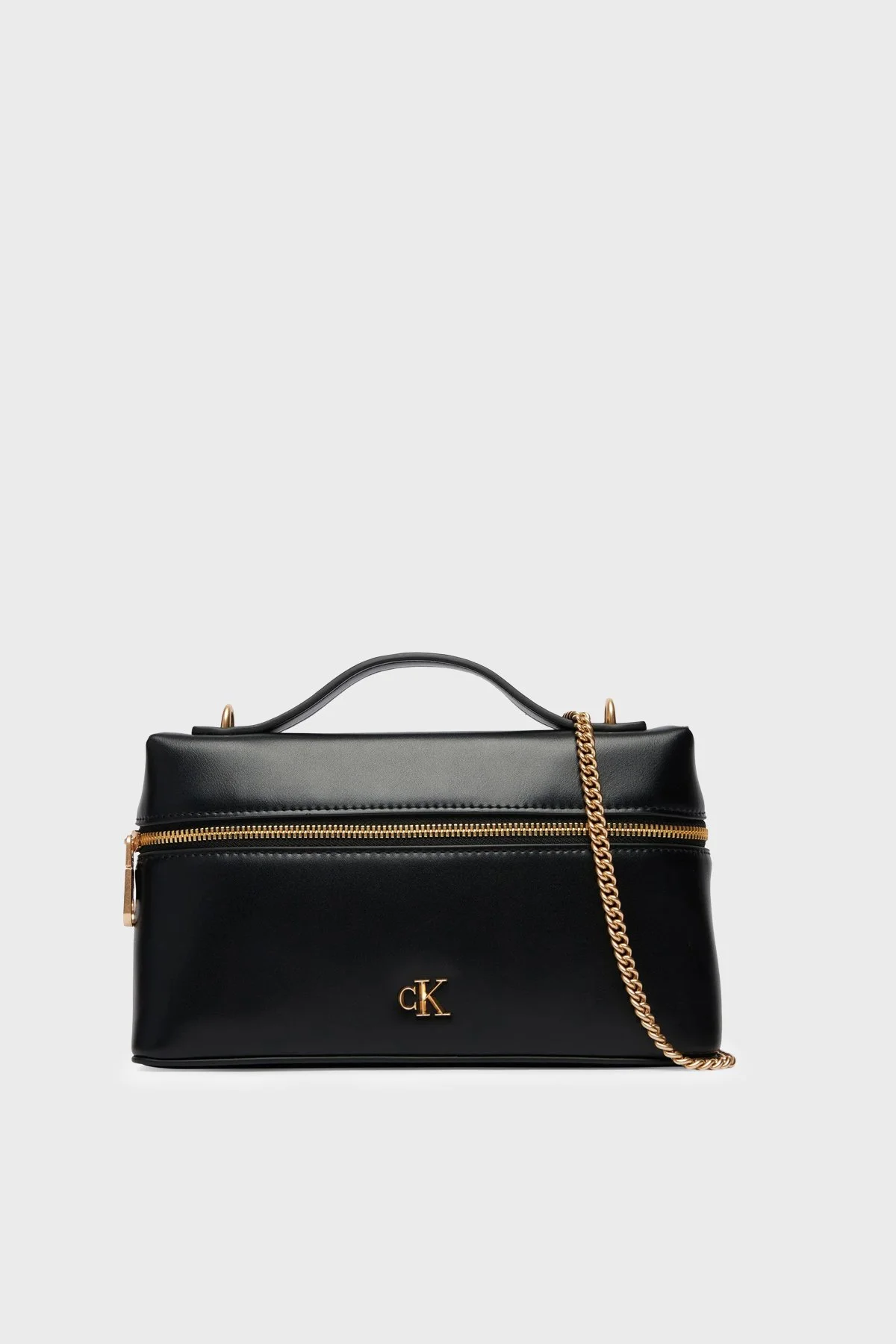 Calvin Klein Logolu Çıkarılabilir Zincir Askılı LV04F1134GUB1 Bayan Çanta LV04F1134G UB1 SİYAH - 1