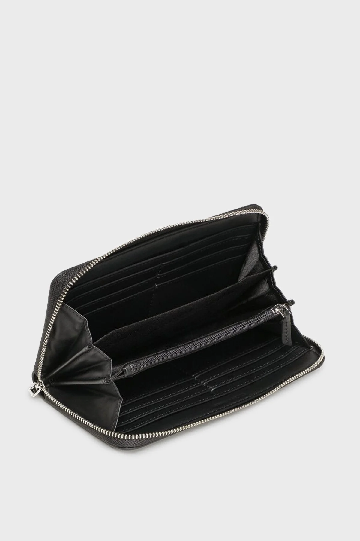 Calvin Klein Logolu Çok Bölmeli Bayan Cüzdan K60K610266 BAX SİYAH - 3