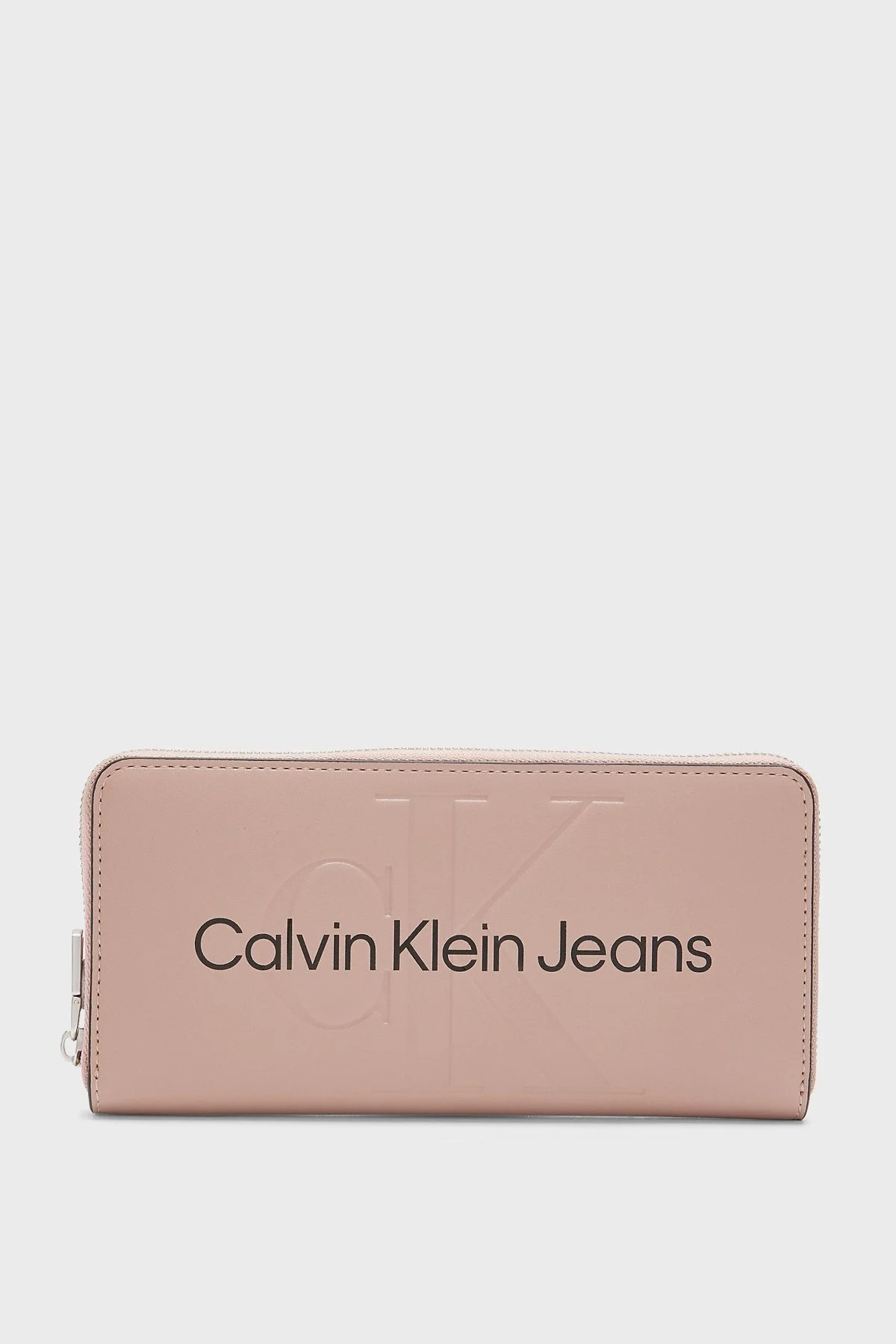 Calvin Klein Logolu Çok Bölmeli Bayan Cüzdan K60K610358 TQU PUDRA - 1
