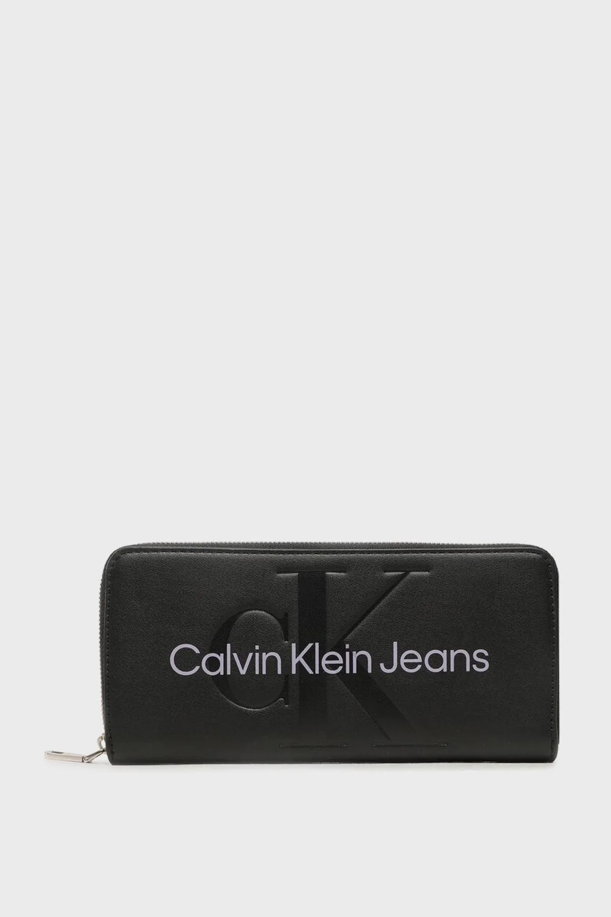 Calvin Klein Logolu Çok Bölmeli Bayan Cüzdan K60K607634 0GJ SİYAH - 1