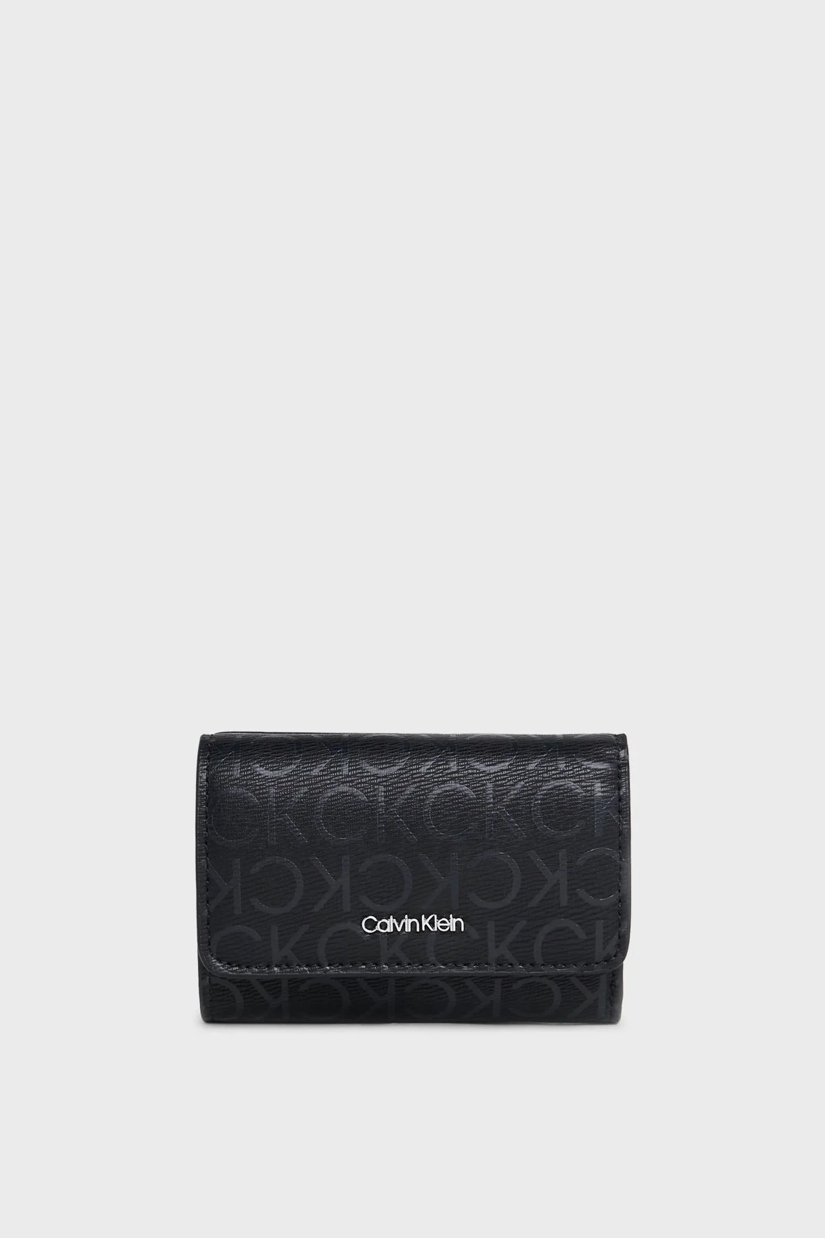 Calvin Klein Logolu Çok Bölmeli K60K6119310GJ Bayan Cüzdan K60K611931 0GJ SİYAH - 1