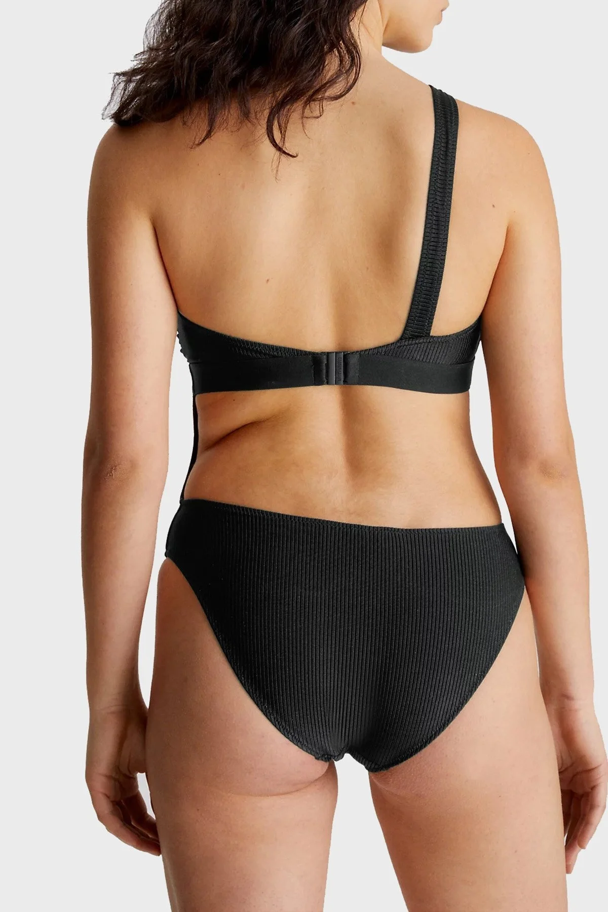 Calvin Klein Logolu Cut Out KW0KW02017BEH Bayan Mayo KW0KW02017 BEH SİYAH - 2