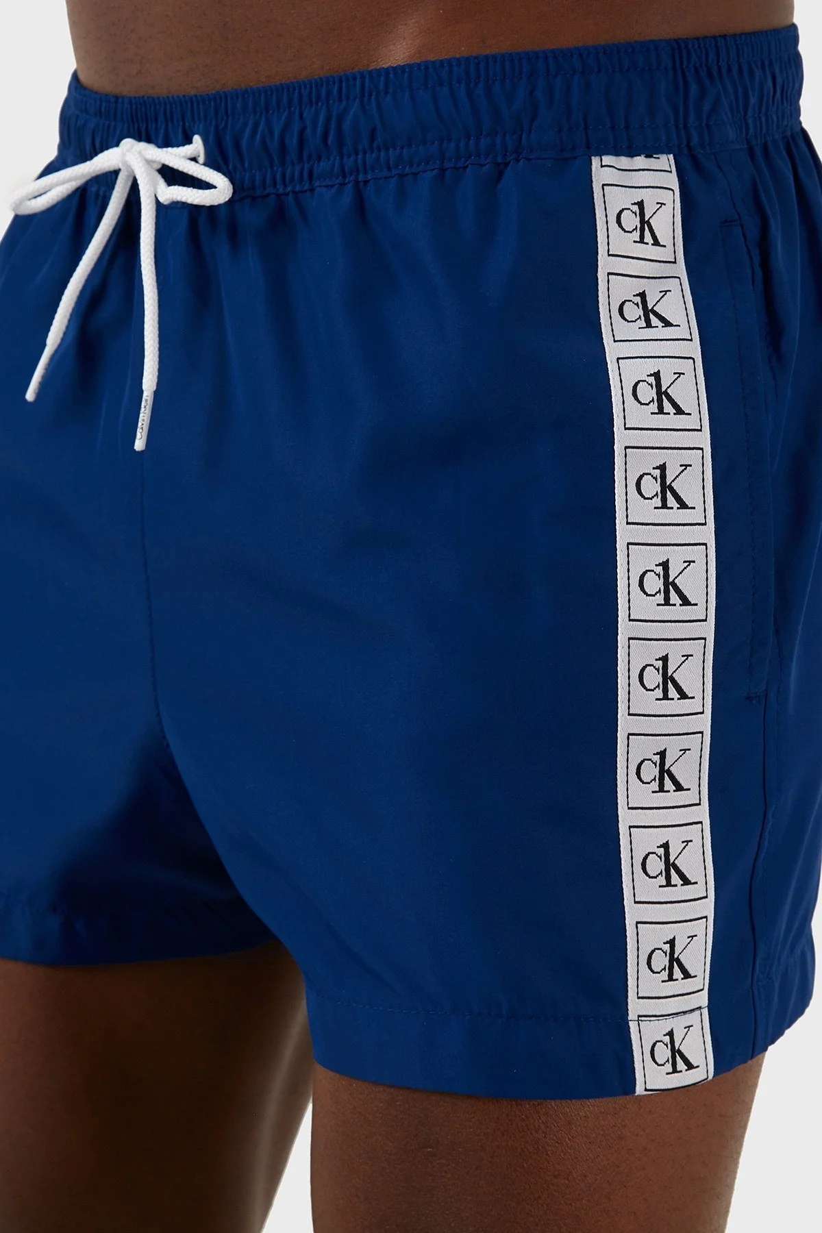 Calvin Klein Logolu Deniz Şort File Astarlı Cepli Erkek Mayo Short KM0KM00714 C7L SAKS - 6