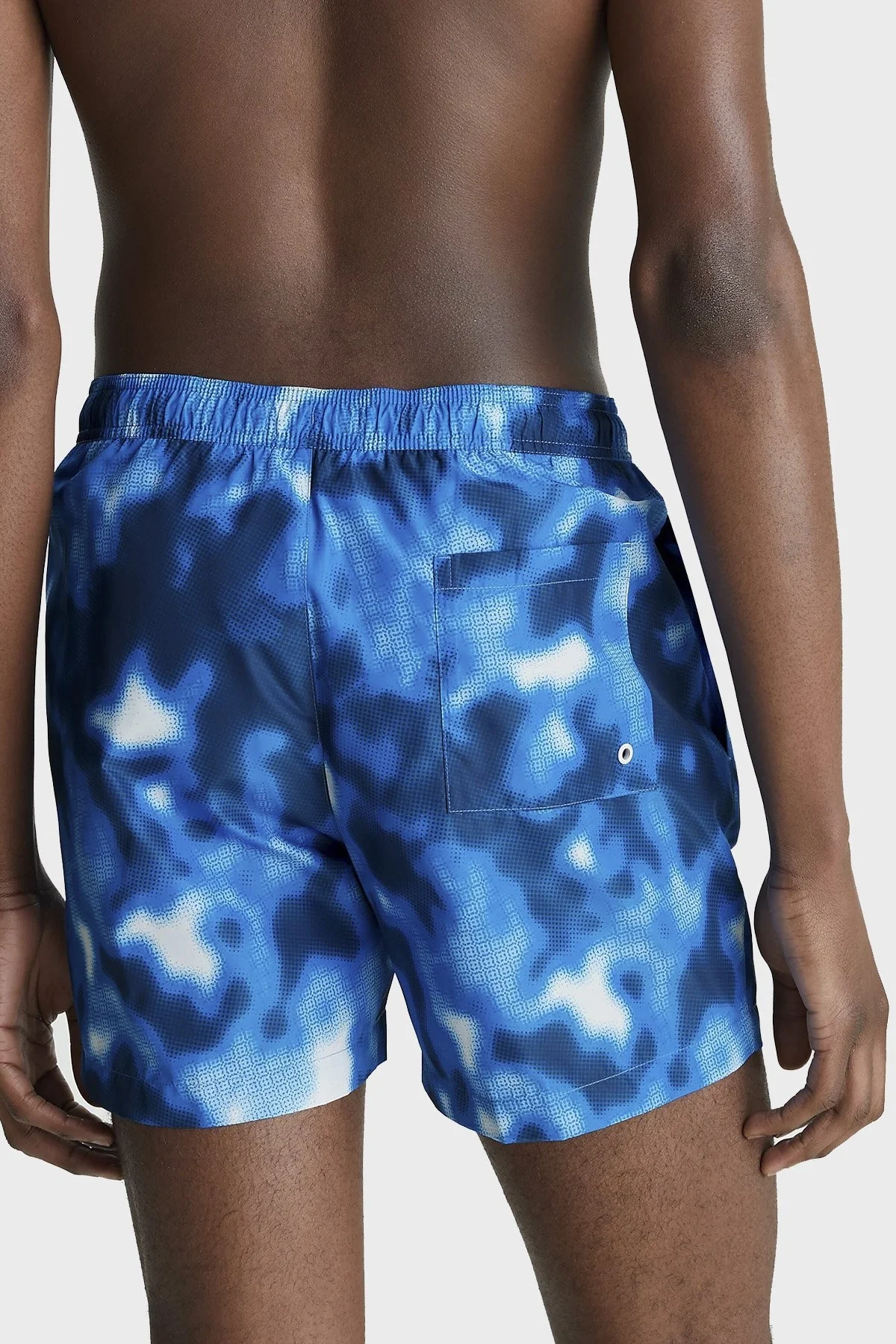 Calvin Klein Logolu Deniz Şortu Belden Bağlamalı Cepli Erkek Mayo Short KM0KM00795 0G2 MAVİ - 2