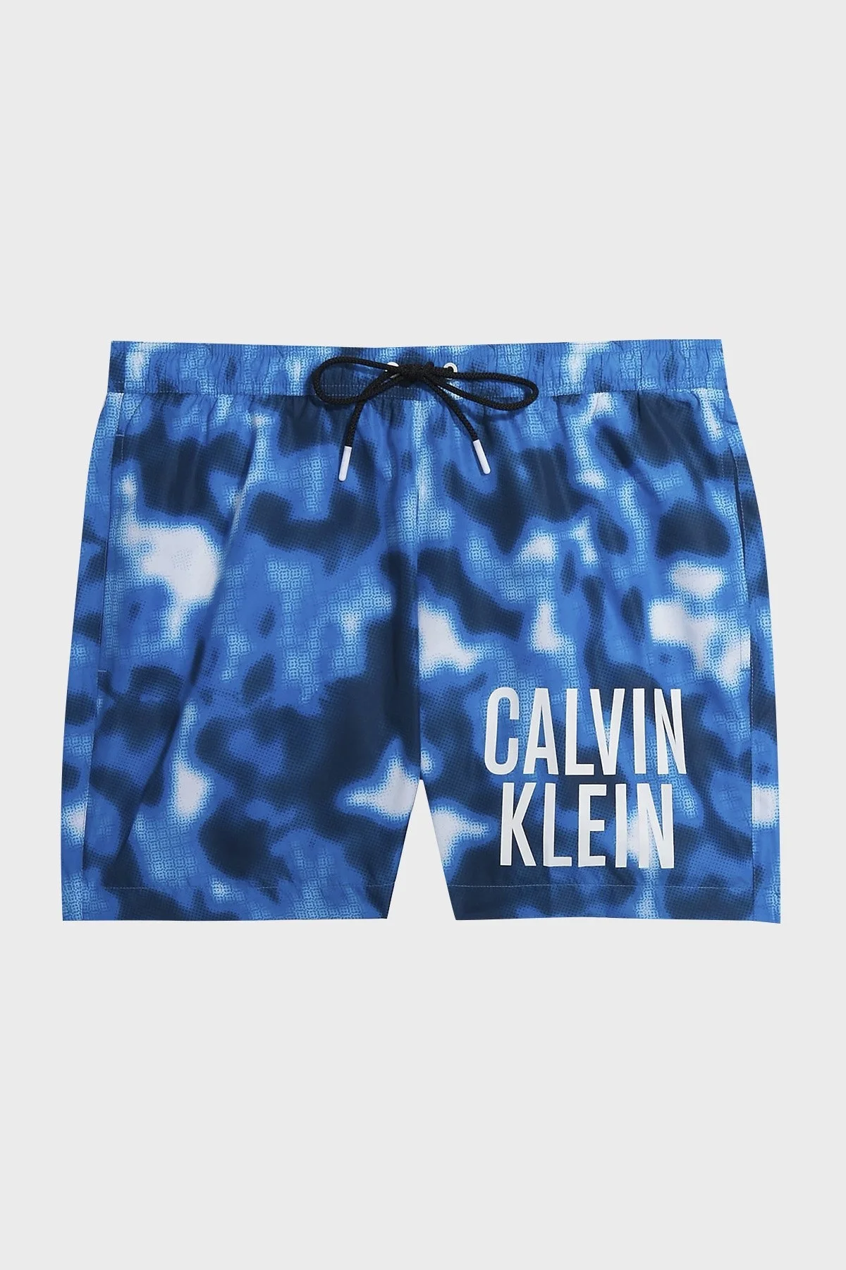 Calvin Klein Logolu Deniz Şortu Belden Bağlamalı Cepli Erkek Mayo Short KM0KM00795 0G2 MAVİ - 5