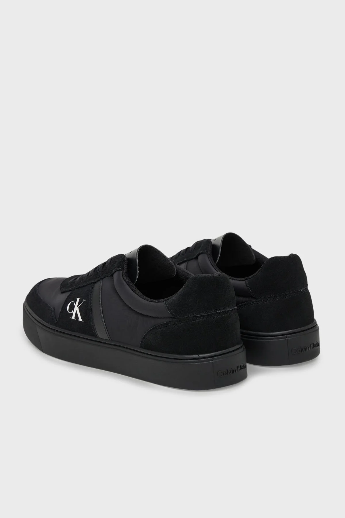 Calvin Klein Logolu Deri Bağcıklı Sneaker YM0YM013950GJ Erkek Ayakkabı YM0YM01395 0GJ SİYAH - 3