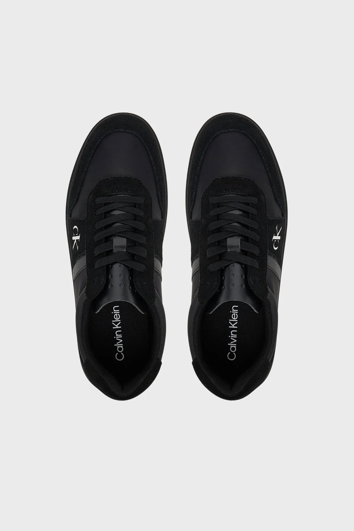 Calvin Klein Logolu Deri Bağcıklı Sneaker YM0YM013950GJ Erkek Ayakkabı YM0YM01395 0GJ SİYAH - 4