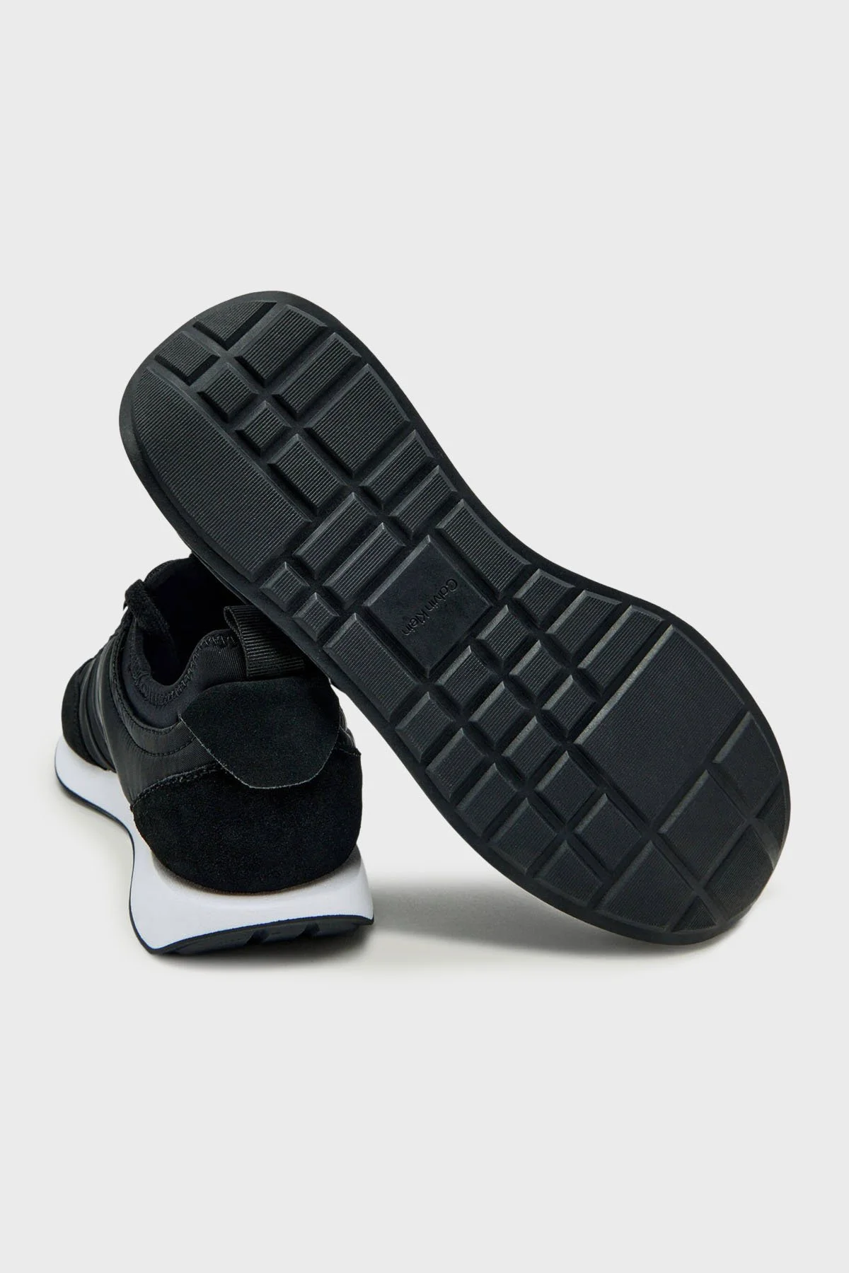 Calvin Klein Logolu Deri Bağcıklı Sneaker YM0YM01414BEH Erkek Ayakkabı YM0YM01414 BEH SİYAH - 4