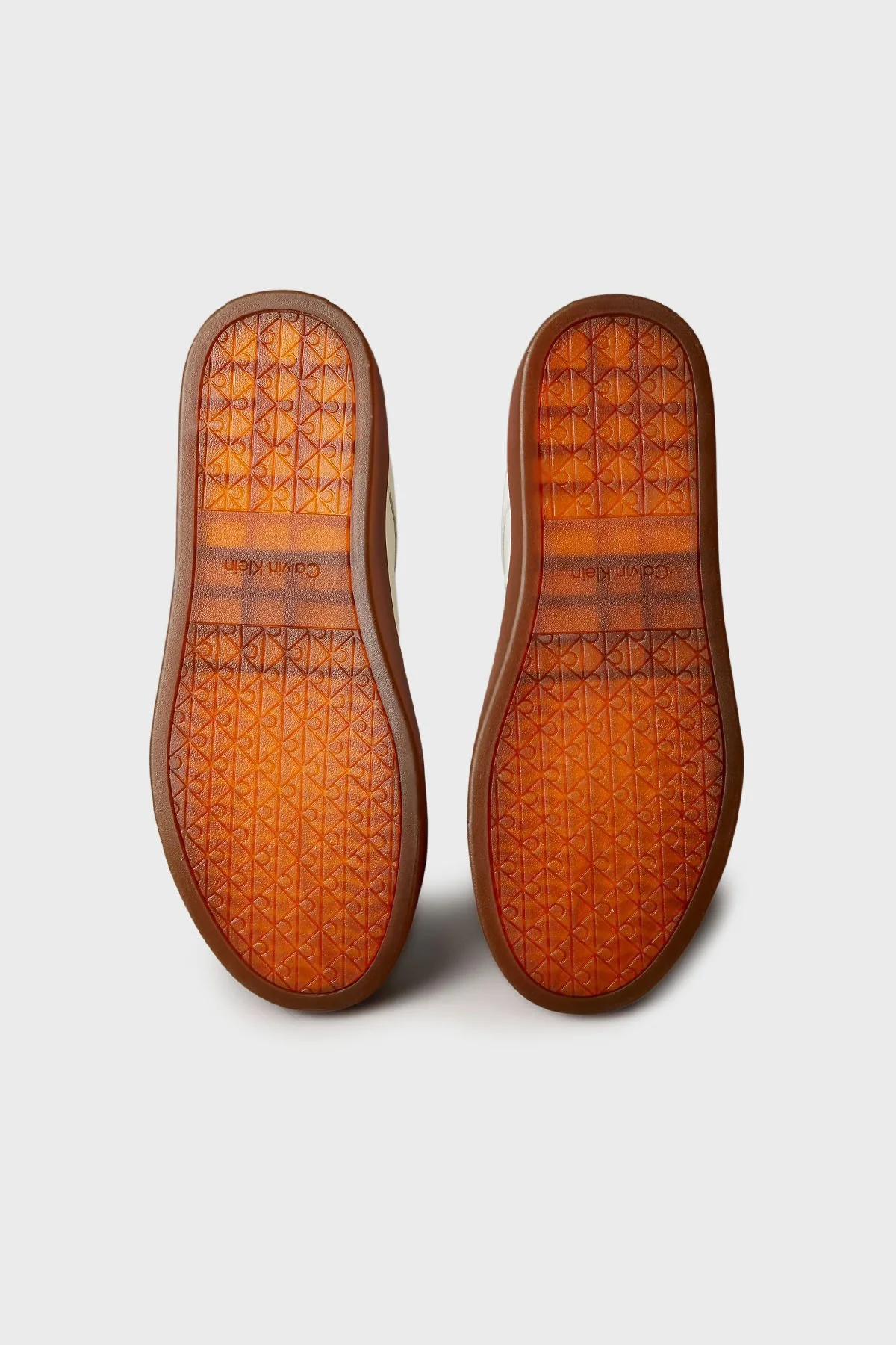 Calvin Klein Logolu Deri Bağcıklı Sneaker YM0YM014480GI Erkek Ayakkabı YM0YM01448 0GI BEYAZ - 5