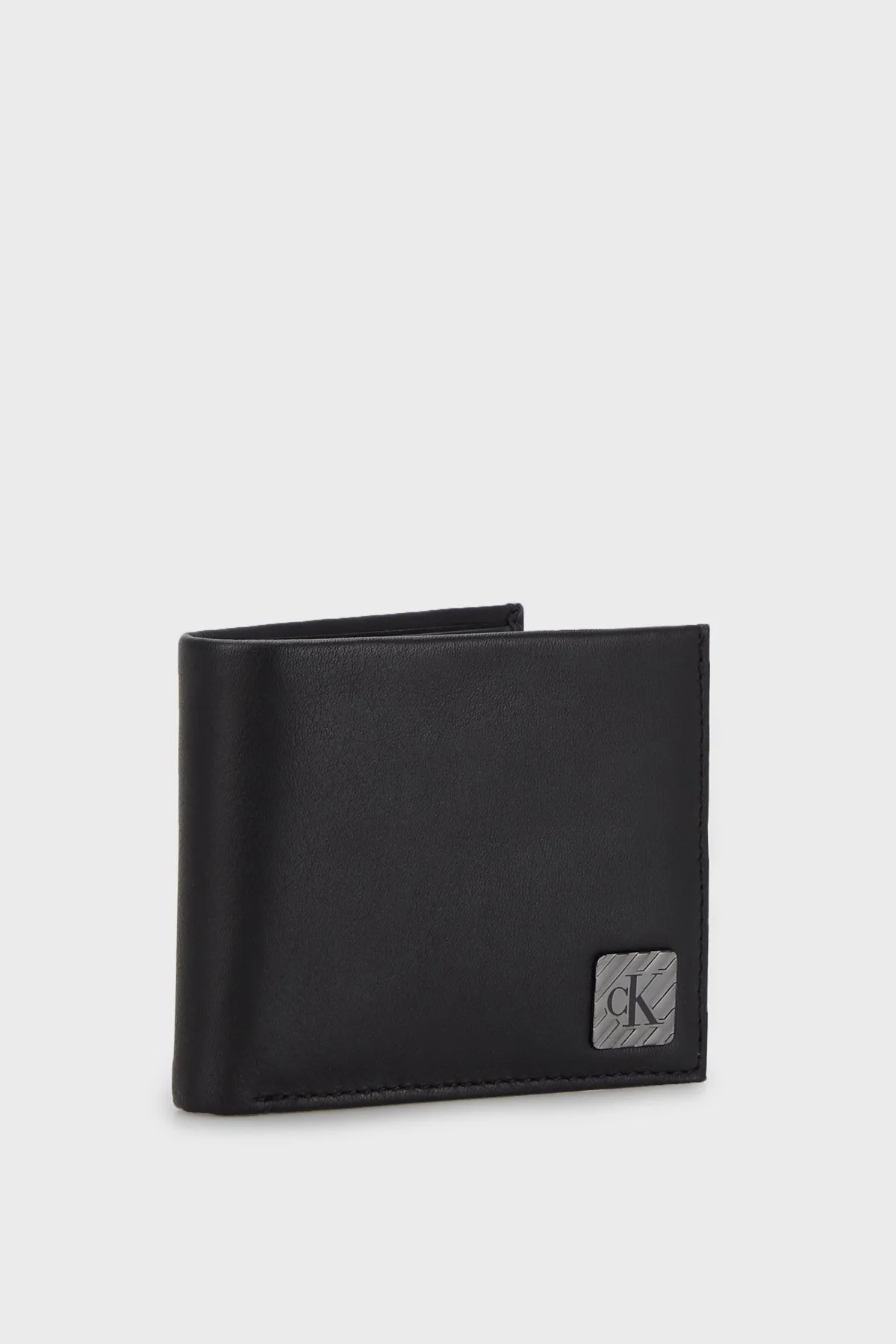 Calvin Klein Logolu Deri Erkek Cüzdan K50K510138 BDS SİYAH - 2