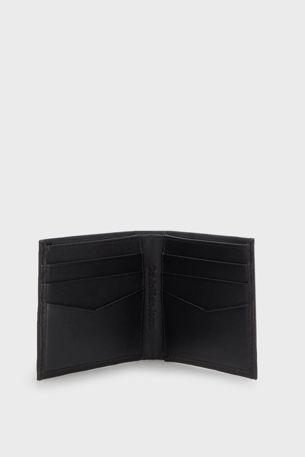 Calvin Klein Logolu Deri Erkek Cüzdan K50K510138 BDS SİYAH - 4