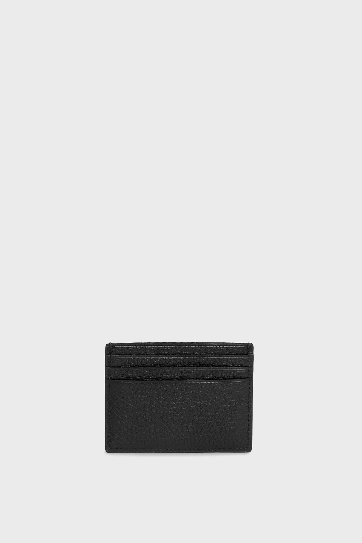 Calvin Klein Logolu Deri Erkek Kartlık K50K509613 BAX SİYAH - 2