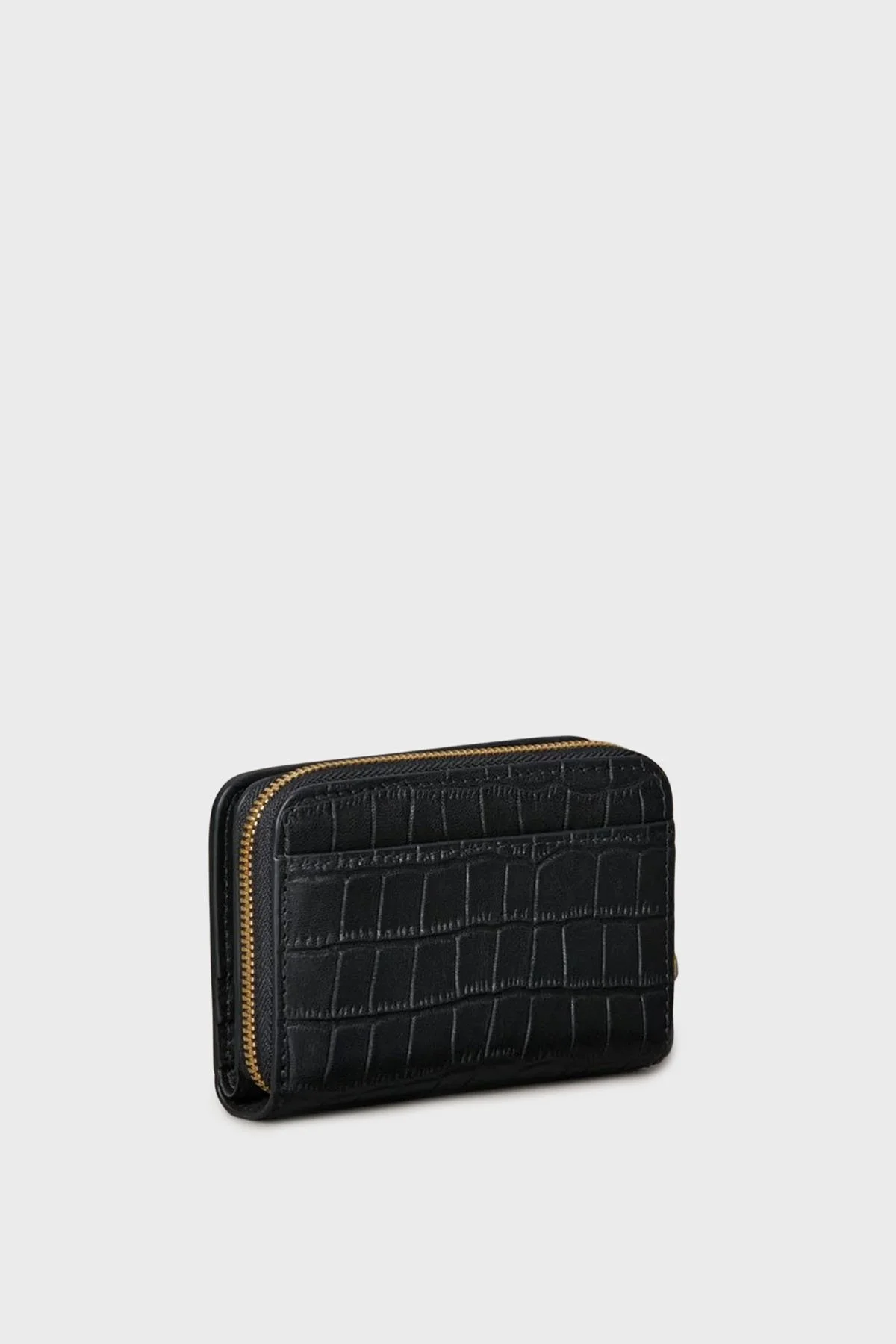 Calvin Klein Logolu Deri Fermuarlı LV04F1095GUB1 Bayan Cüzdan LV04F1095G UB1 SİYAH - 2