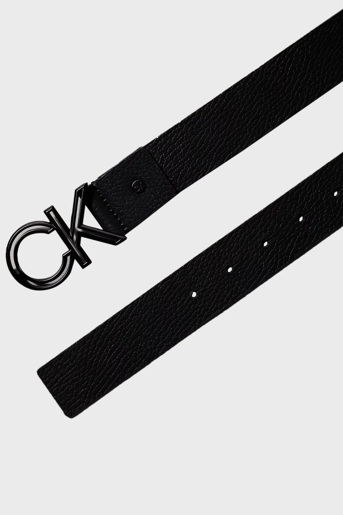 Calvin Klein Logolu Deri K50K509201BAX Erkek Kemer K50K509201 BAX SİYAH - 2