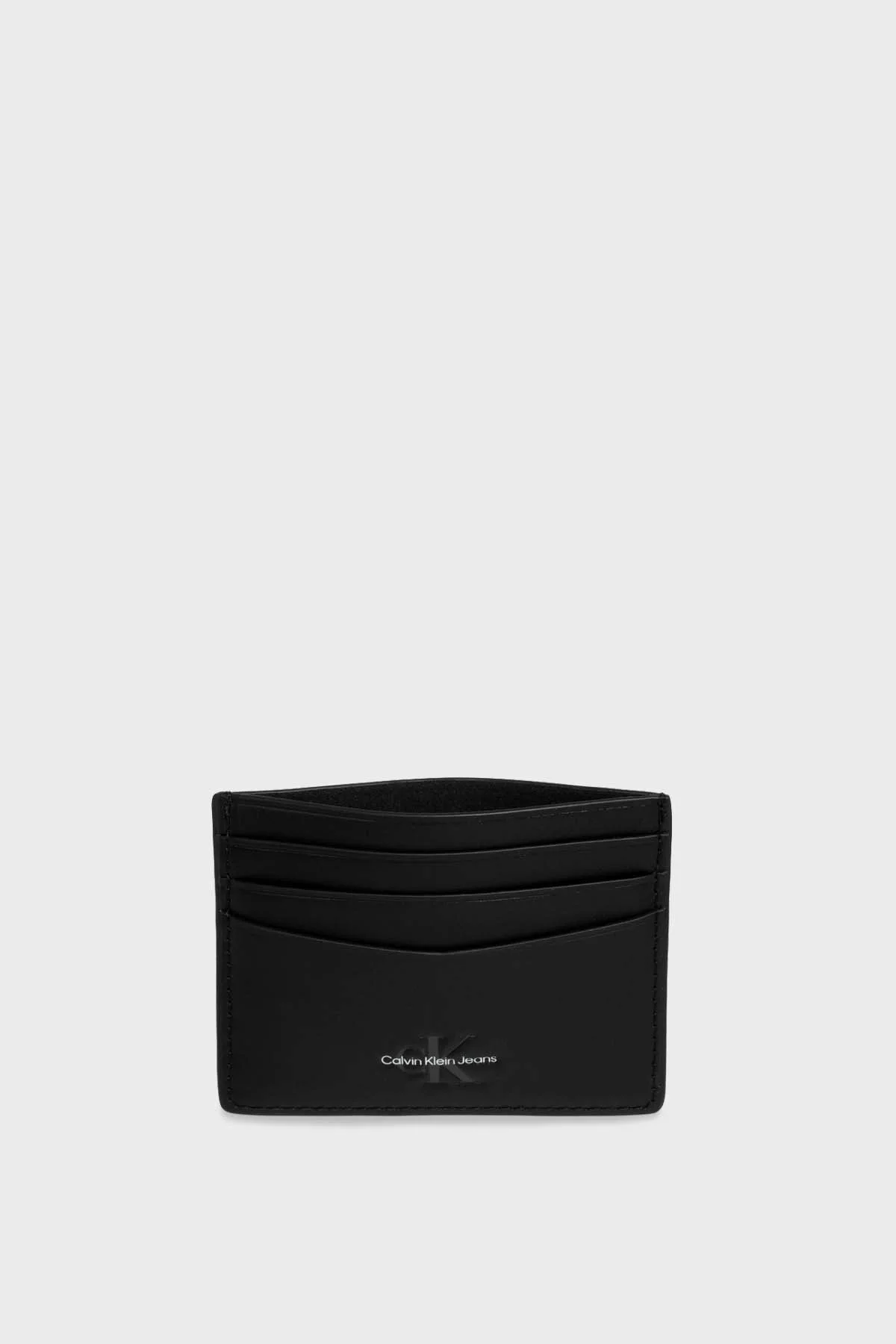 Calvin Klein Logolu Deri K50K510721BDS Erkek Kartlık K50K510721 BDS SİYAH - 3
