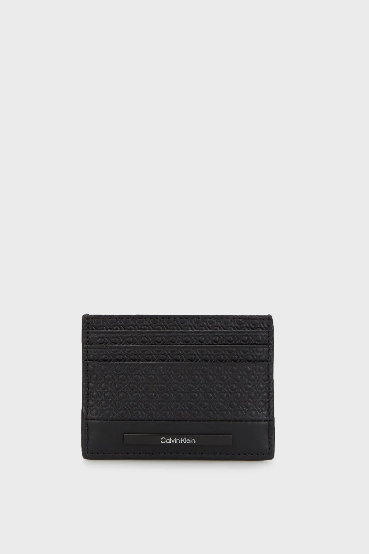 Calvin Klein Logolu Deri K50K5112640GL Erkek Kartlık K50K511264 0GL SİYAH - 1