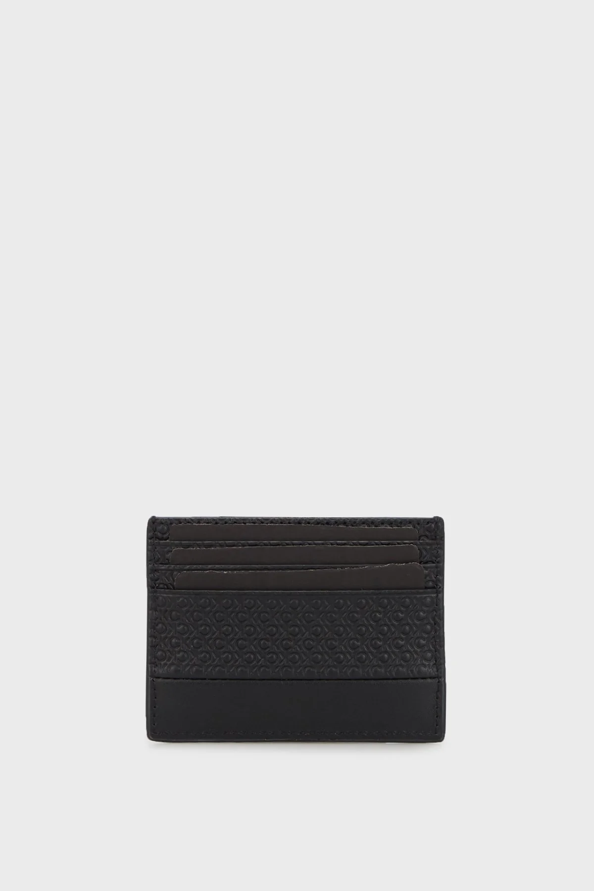 Calvin Klein Logolu Deri K50K5112640GL Erkek Kartlık K50K511264 0GL SİYAH - 2