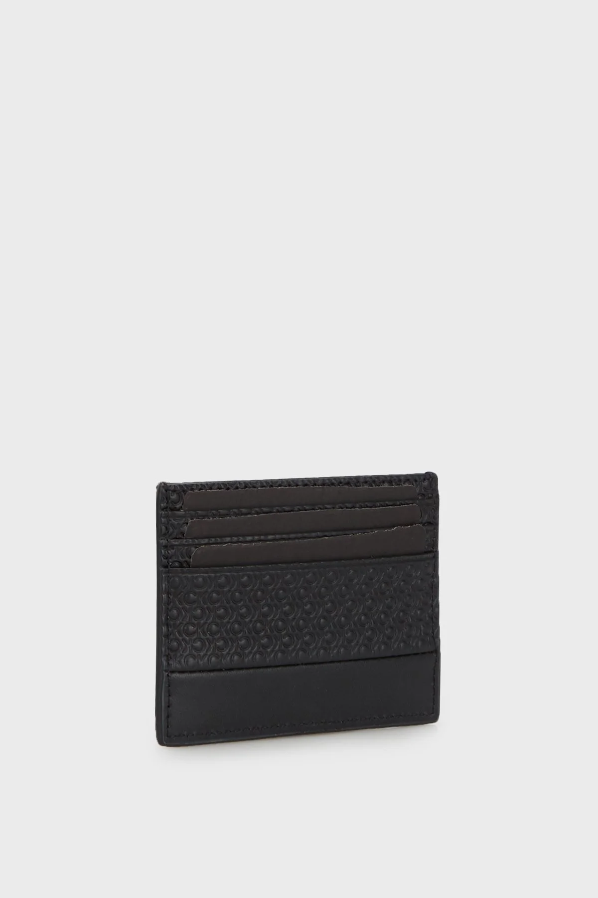 Calvin Klein Logolu Deri K50K5112640GL Erkek Kartlık K50K511264 0GL SİYAH - 3