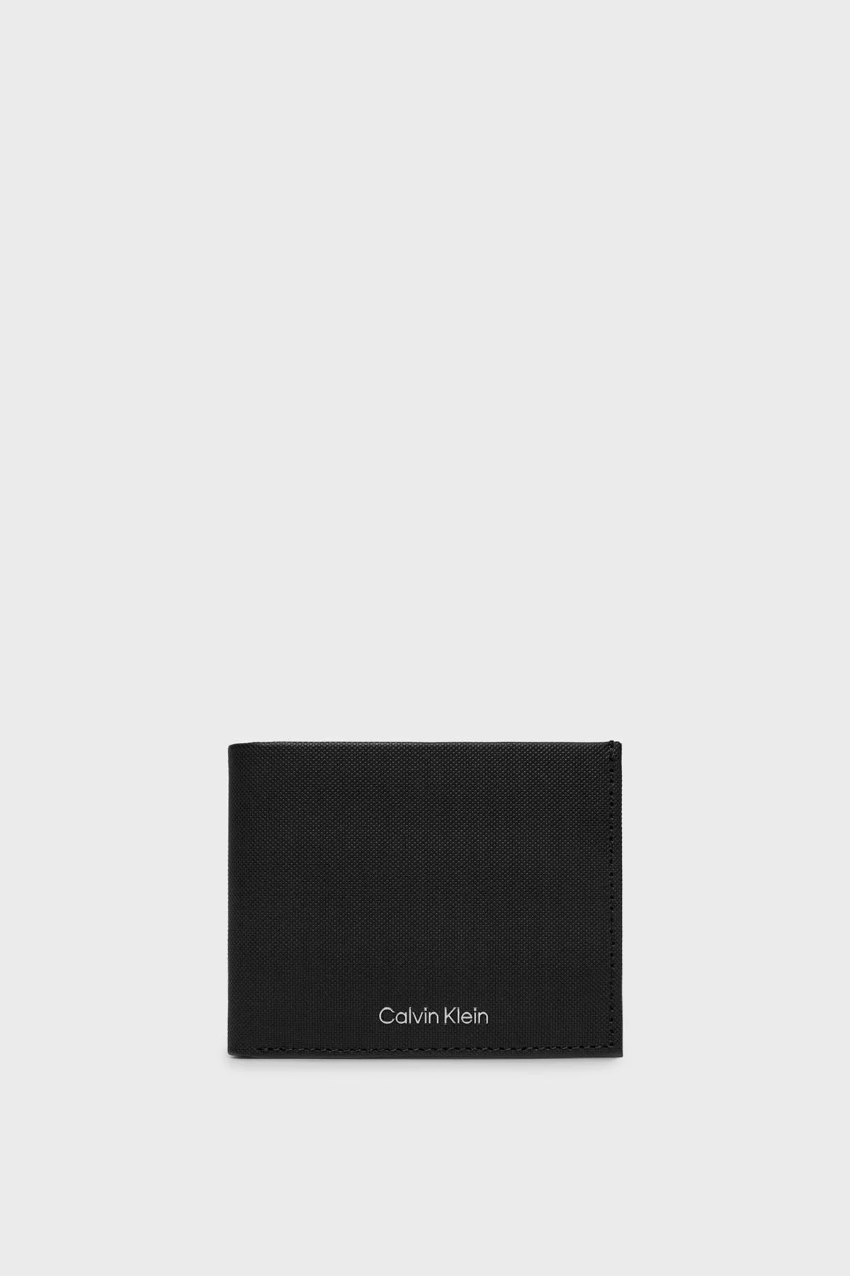 Calvin Klein Logolu Deri K50K511383BEH Erkek Cüzdan K50K511383 BEH SİYAH - 1