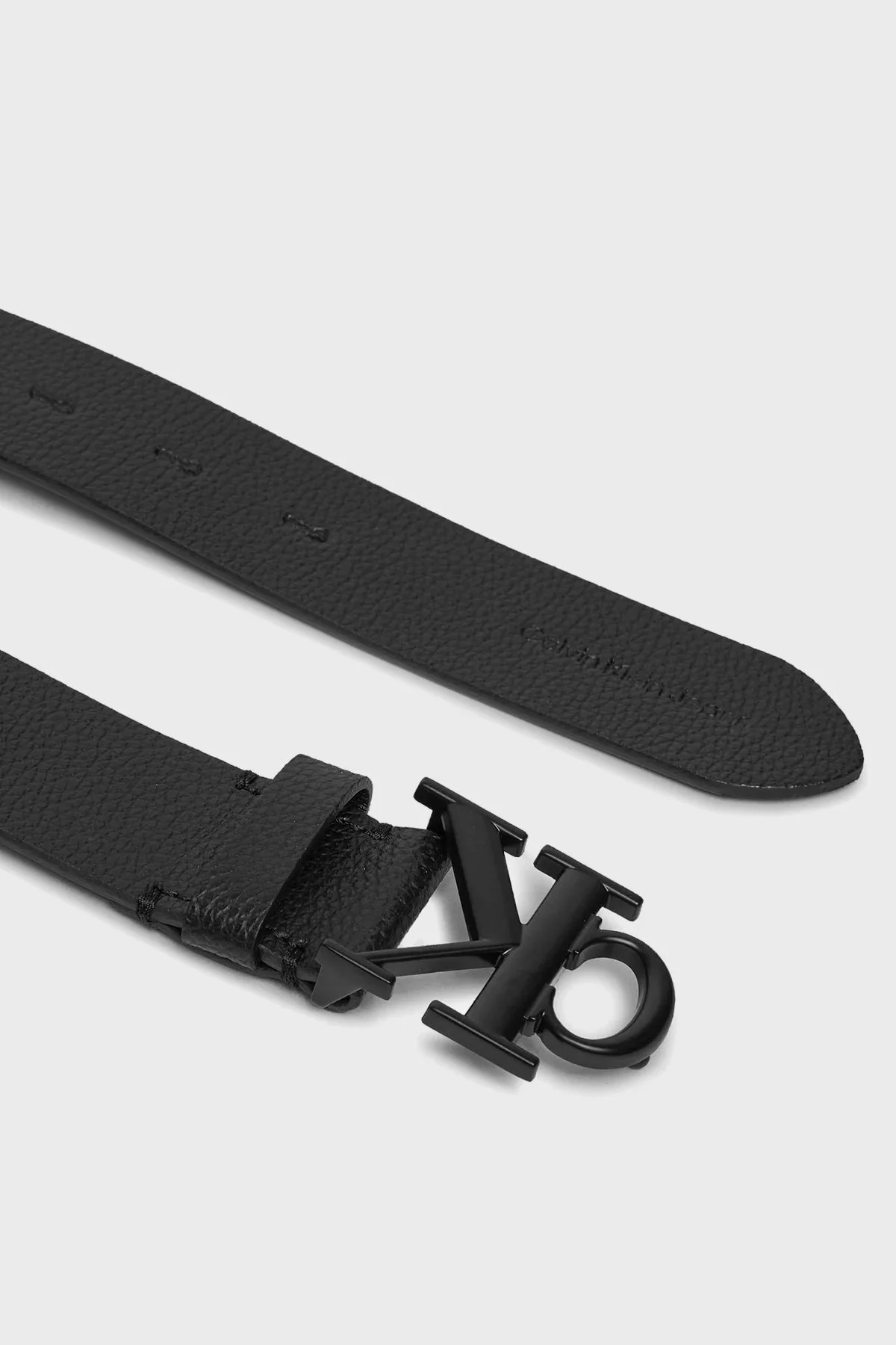 Calvin Klein Logolu Deri K50K511416BEH Erkek Kemer K50K511416 BEH SİYAH - 2