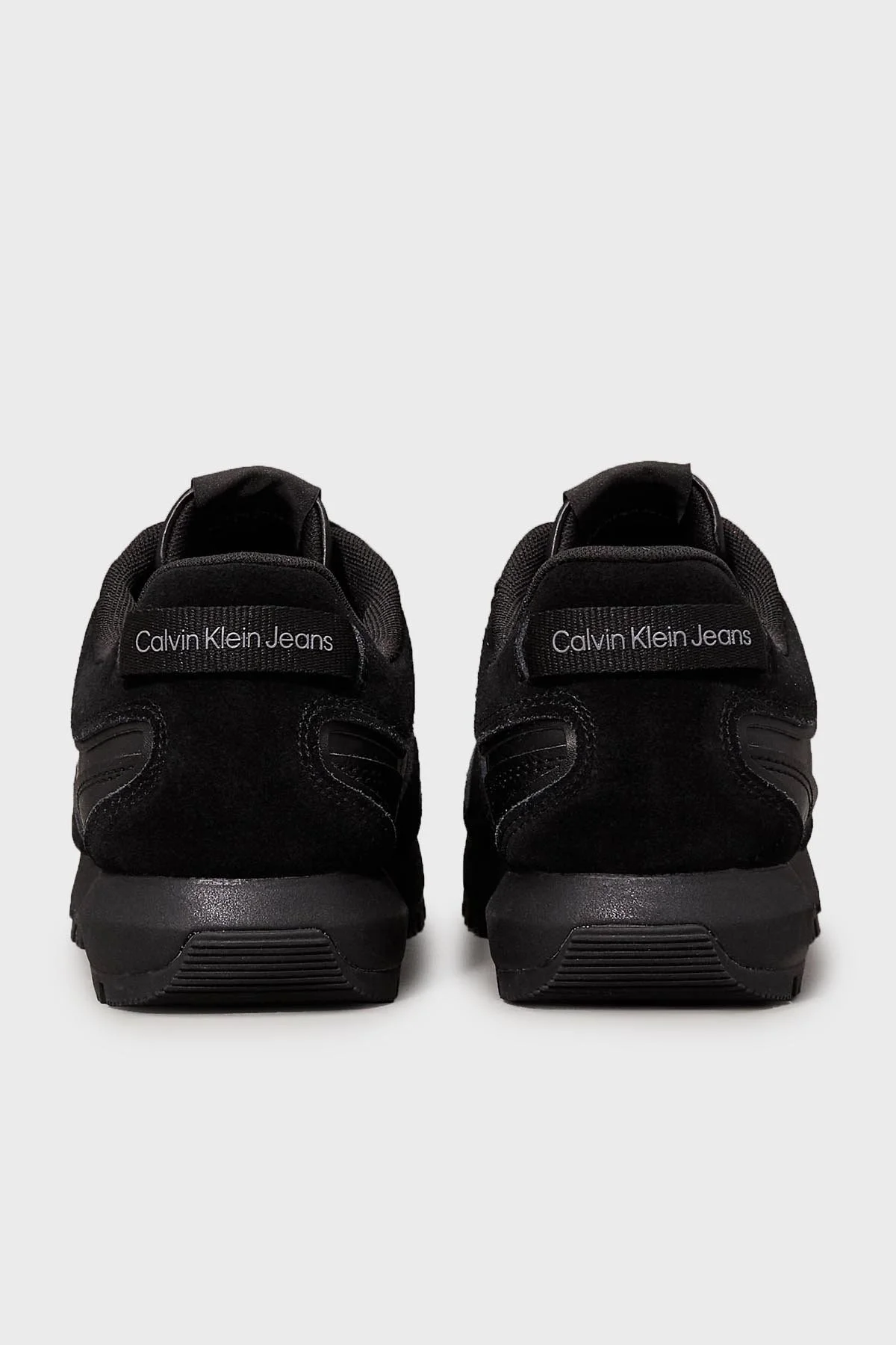 Calvin Klein Logolu Deri Karışımlı Sneaker YM0YM006240GJ Erkek Ayakkabı YM0YM00624 0GJ SİYAH - 11