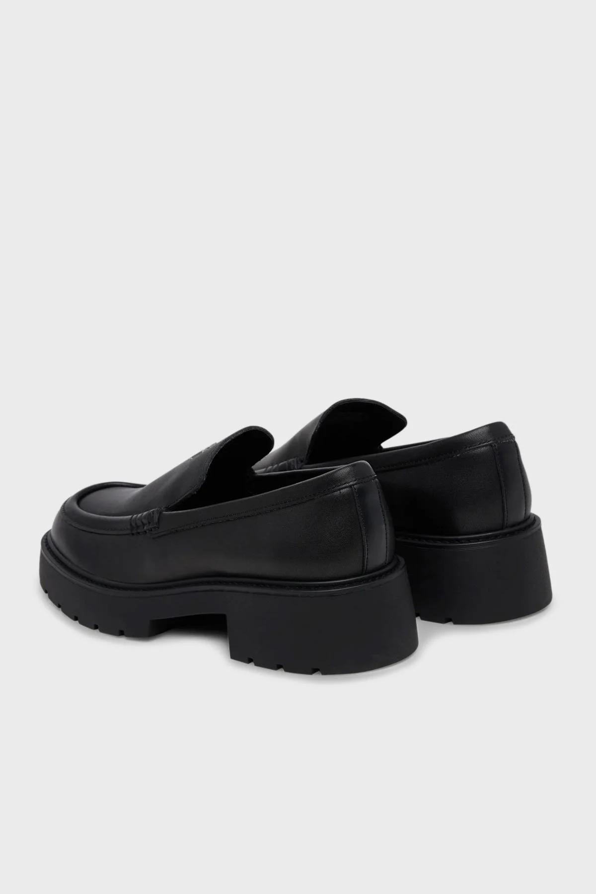 Calvin Klein Logolu Deri Loafer YW0YW01862BEH Bayan Ayakkabı YW0YW01862 BEH SİYAH - 5
