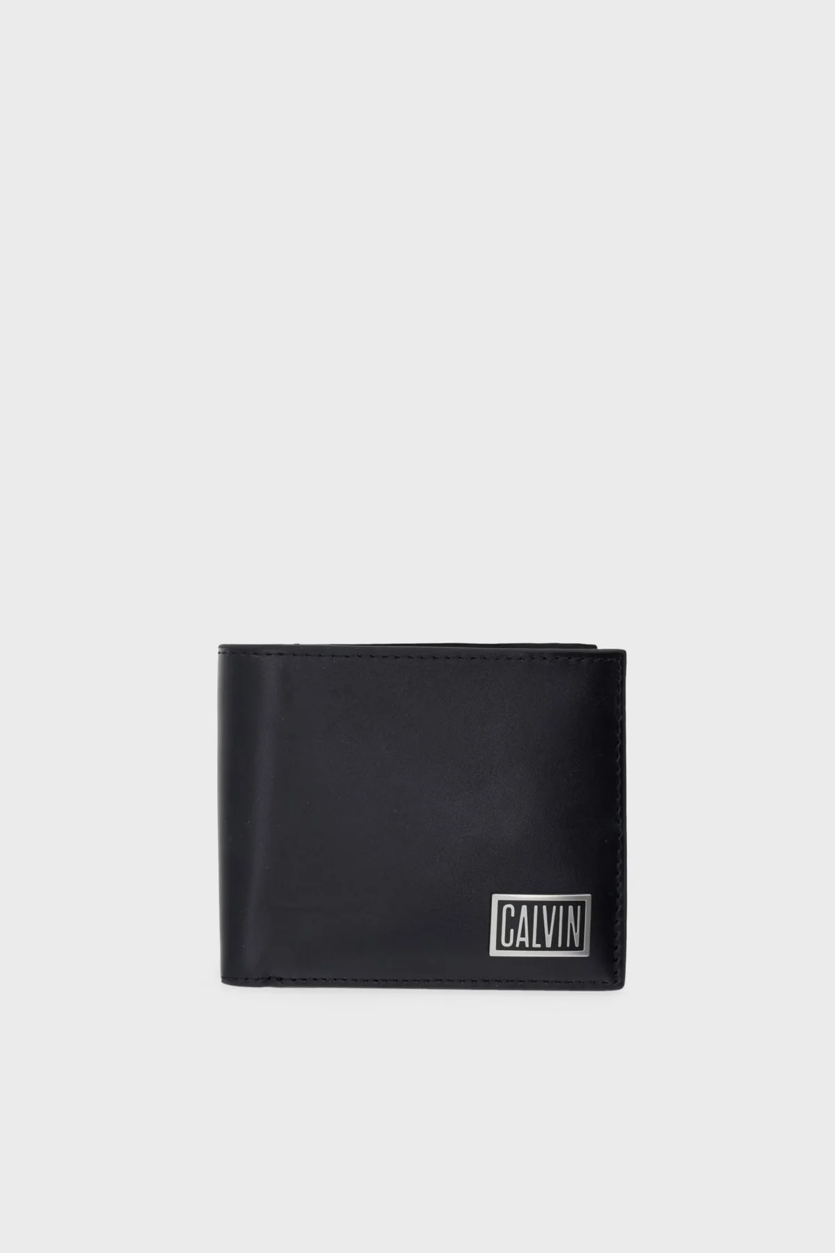Calvin Klein Logolu Deri LV04D1268GUB1 Erkek Cüzdan LV04D1268G UB1 Siyah - 1