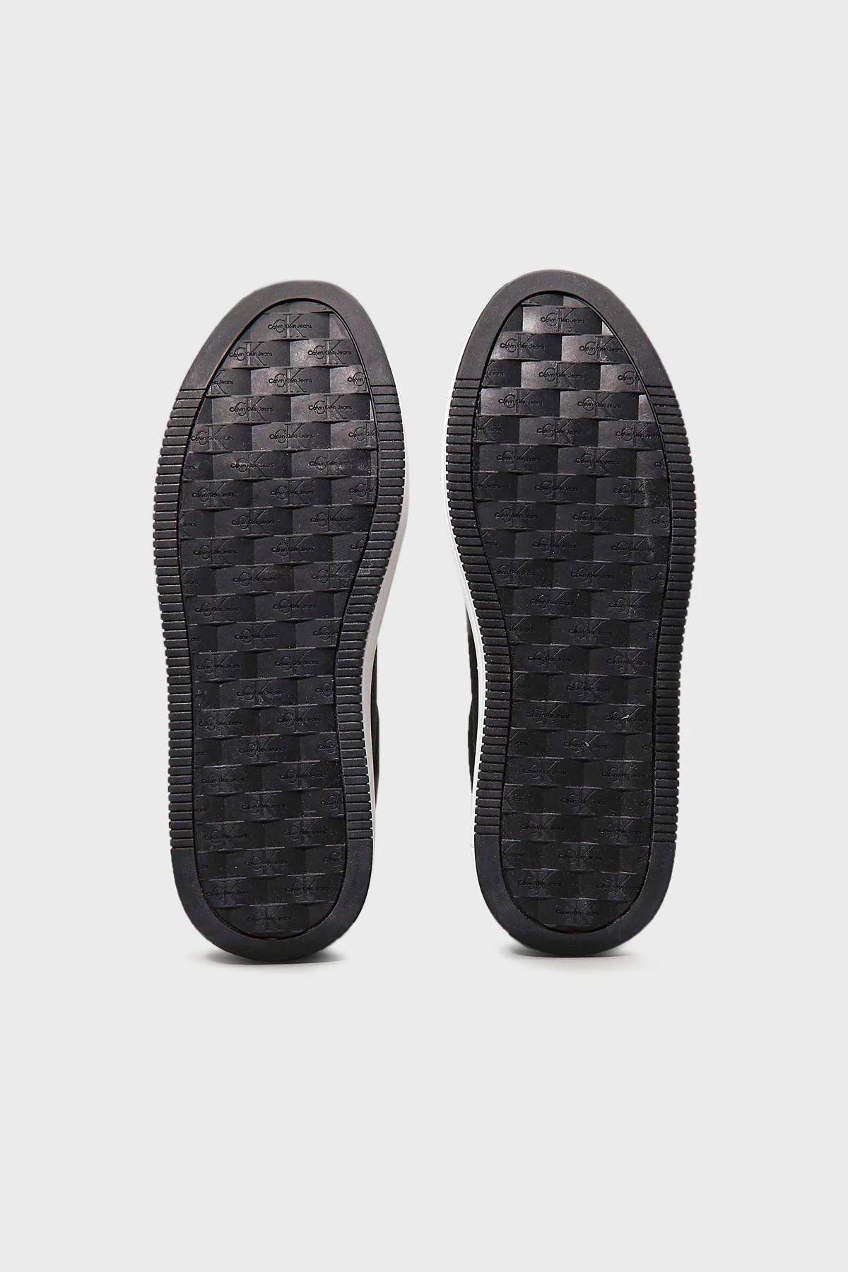 Calvin Klein Logolu Deri Platform Sneaker YW0YW017660GM Bayan Ayakkabı YW0YW01766 0GM SİYAH-BEYAZ - 14