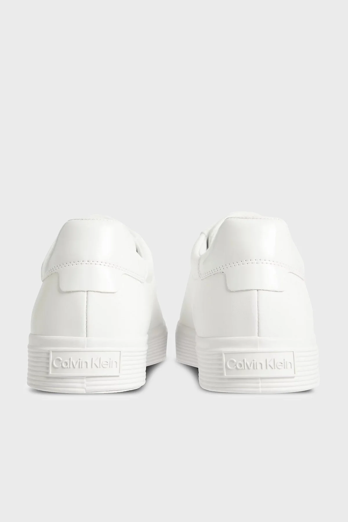 Calvin Klein Logolu Deri Sneaker Bayan Ayakkabı HW0HW01372 0K4 BEYAZ - 5