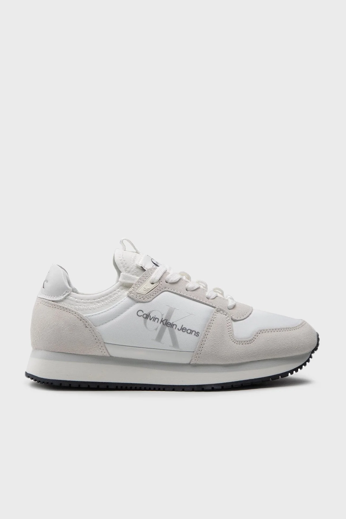 Calvin Klein Logolu Deri Sneaker Bayan Ayakkabı YW0YW00840 YAF BEYAZ - 1