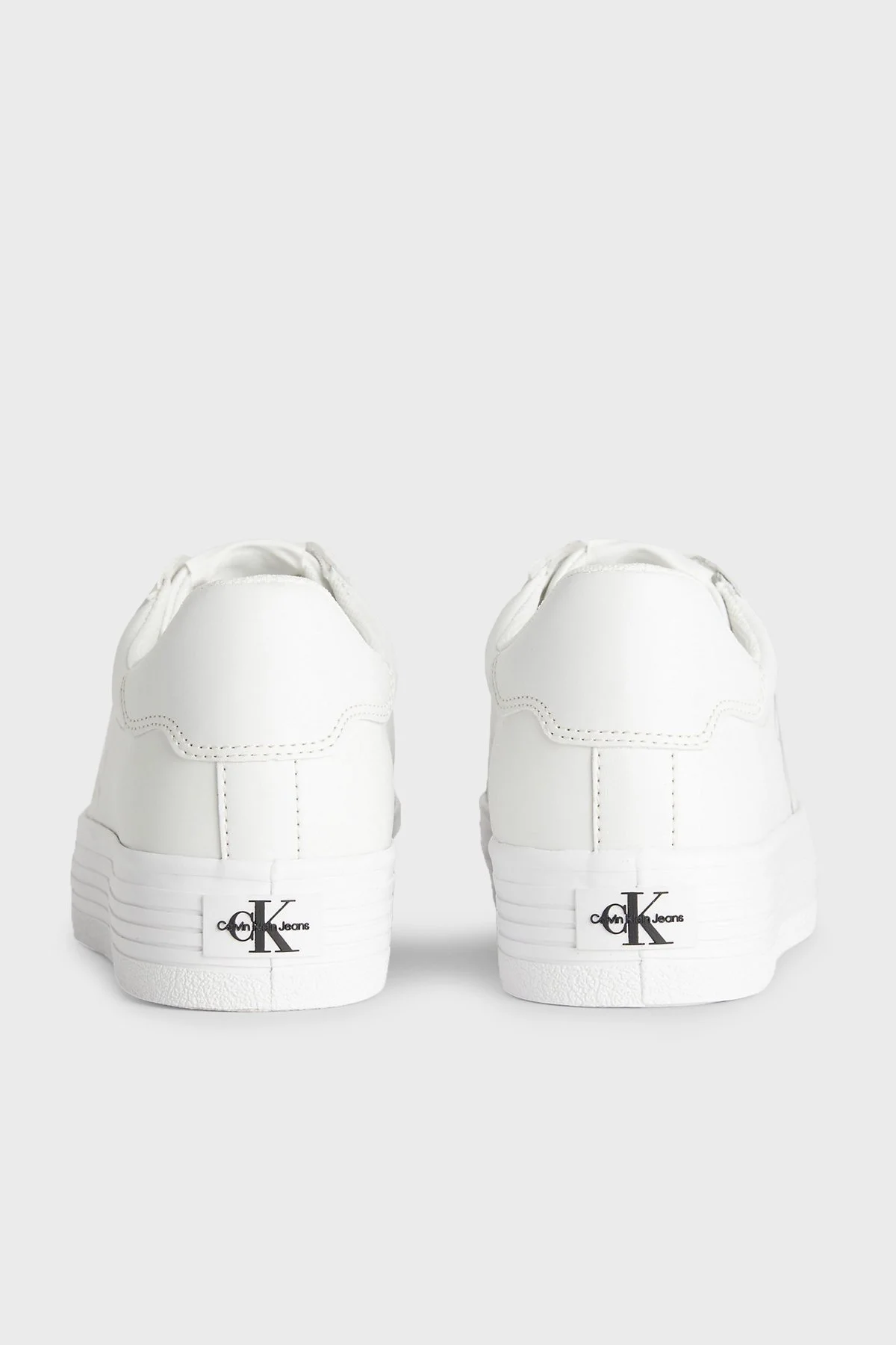 Calvin Klein Logolu Deri Sneaker Bayan Ayakkabı YW0YW00847 YAF BEYAZ - 7