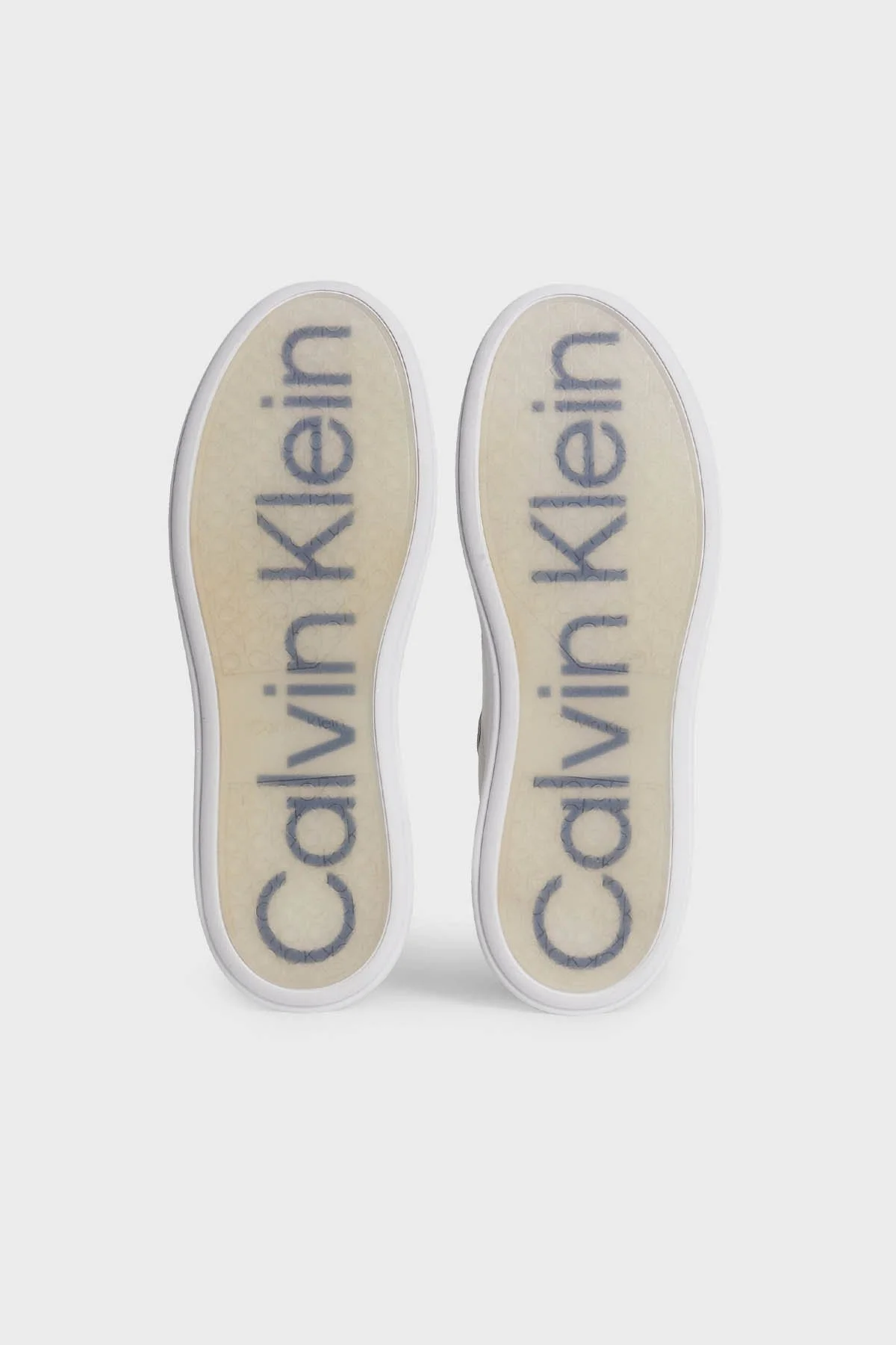 Calvin Klein Logolu Deri Sneaker HM0HM010160K9 Erkek Ayakkabı HM0HM01016 0K9 BEYAZ-SİYAH - 6