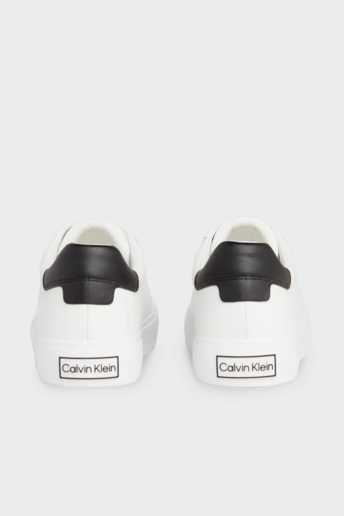 Calvin Klein Logolu Deri Sneaker HW0HW020370LI Bayan Ayakkabı HW0HW02037 0LI BEYAZ-SİYAH - 7
