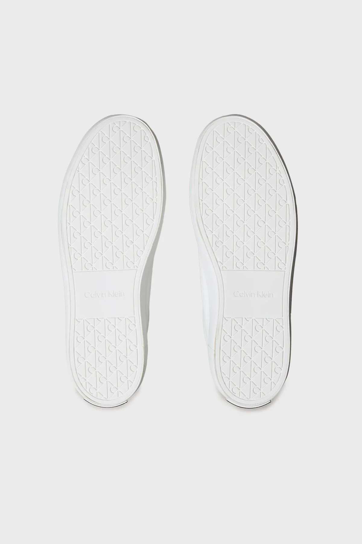 Calvin Klein Logolu Deri Sneaker HW0HW026780LC Bayan Ayakkabı HW0HW02678 0LC BEYAZ-GÜMÜŞ - 6
