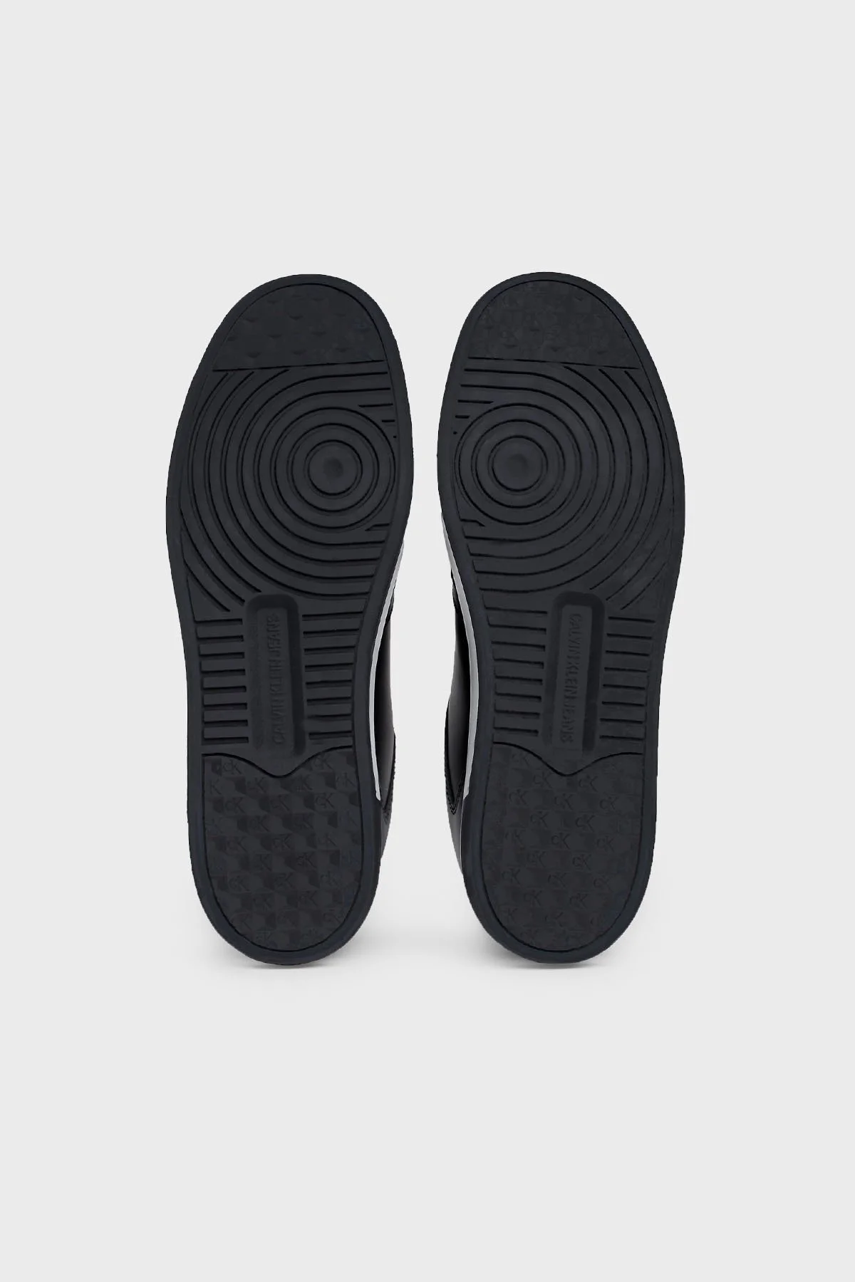 Calvin Klein Logolu Deri Sneaker YM0YM005740GM Erkek Ayakkabı YM0YM00574 0GM SİYAH-BEYAZ - 6