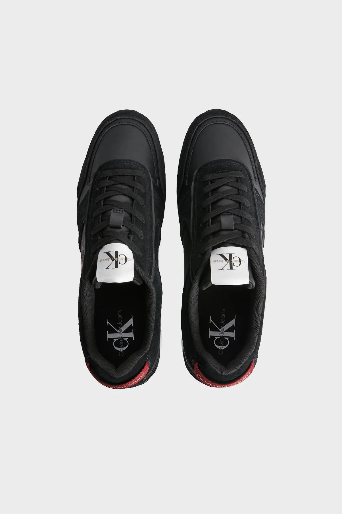 Calvin Klein Logolu Deri Sneaker YM0YM00624BDS Erkek Ayakkabı YM0YM00624 BDS SİYAH - 3