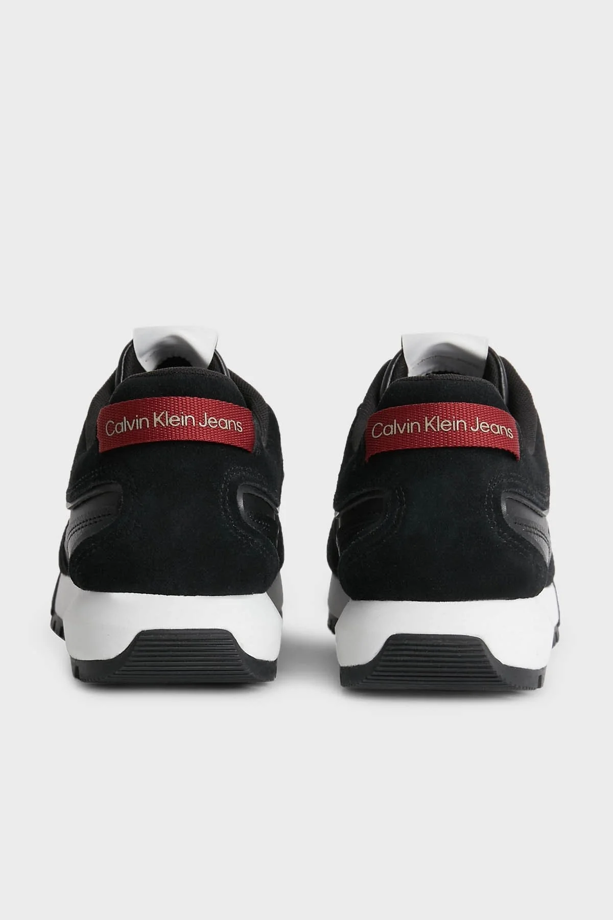 Calvin Klein Logolu Deri Sneaker YM0YM00624BDS Erkek Ayakkabı YM0YM00624 BDS SİYAH - 4